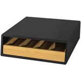 SoBuy kavne kapsule čajne vrečke predal škatla imetnik kabinet v črni barvi v skandinavskem slogu, (20815018) | Shoptok.si
