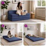 SOFA na razvlačenje Plava 120 x 60 x 49 cm Tkanina | Eponuda.ba