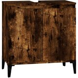 Ormarić za umivaonik boja dimljenog hrasta 58x33x60 cm drveni | shoptok.hr