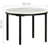  Stolić za kavu bijelo-crni Ø 50 cm od pravog punog mramora | Eponuda.ba