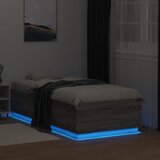  Okvir za krevet s LED svjetlima siva Sonoma 90 x 190 cm drveni | Eponuda.ba