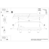  Stropna svetilka TAVO 3, (21347590) | Shoptok.si