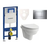 Geberit H8201500000001 Laufen Pro Nordic wc školjka s kompletom Duofix 111.300.00.5 Sigma30 krom Cene
