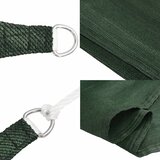  Jedro za zaštitu od sunca 160 g/m² tamnozeleno 2,5 x 3 m HDPE | shoptok.hr