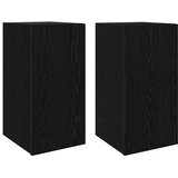 TV Kabinet za Zid Zidne 2 pcs Crni hrast 30,5 x 30 x 60 cm | shoptok.hr