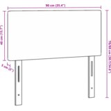 vidaXL Set Vzglavja Temno siva Tkanina 90 x 5 x 88 cm | Shoptok.si