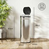  Automatska kanta za smeće sa senzorom 50 l nehrđajući čelik | shoptok.hr