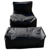 Atelier Del Sofa Lazy bag set Sedir, 75x70x95 cm, 75x35x35 cm, Crni | Eponuda.ba