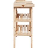  Stol za biljke s policama 78 x 38 x 82,5 cm od masivne jelovine | shoptok.hr