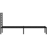 vidaXL Metalni okvir za krevet s uzglavljem crni 107x203 cm | shoptok.hr