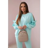 Kesi Set of sweatshirts with a bow on the sleeves and mint leggings | shoptok.hr