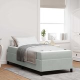  Krevetna konstrukcija Svijetlo siva 90 x 200 cm tkanina | shoptok.hr