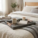 Evviva Pladenj Ecopel 44x32cm / pravokoten / siv / imitacija usnja, (5000267735) | Shoptok.si