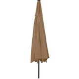  Vrtni suncobran LED s metalnim stupom 400 cm smeđe-sivi | shoptok.hr