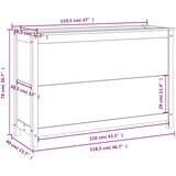  Povišena vrtna gredica 119,5 x 40 x 78 cm od masivne borovine | shoptok.hr