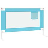 vidaXL sigurnosna ograda za dječji krevet plava 120 x 25 cm od tkanine | shoptok.hr