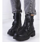 Gemre Black eco-leather ankle boots Leurbost | shoptok.hr