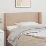  Uzglavlje s ušima boja cappuccina 83x16x78/88 cm umjetna koža | shoptok.hr