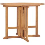  Sklopivi vrtni blagovaonski stol 90x90x75 cm masivna tikovina Smeđa | shoptok.hr