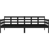  Dnevni ležaj od masivne borovine crni 90 x 200 cm | shoptok.hr
