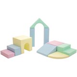  Blazine za plezanje, mehka igrala, 10 delni set blazin za otroka, poligon (pastelne barve) | Shoptok.si