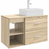 vidaXL Set namještaja za kupaonicu 2 kom. Hrast sonoma - Hrast sonoma | shoptok.hr