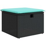  Vrtna sedežna garnitura 7-delna z blazinami črn poli ratan, (22047915) | Shoptok.si