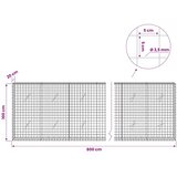  Gabion s žicom debljine 3 5 mm i mrežom 5x5 cm 800x20x100 cm - 20 cm 100 cm 800 x 230 cm | shoptok.hr