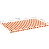  Zamjenska tkanina za tendu žuto-narančasta 6 x 3,5 m | Eponuda.com