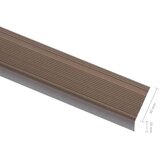 vidaXL Obrobe za stopnice L-oblike 5 kosov aluminij 100 cm rjave | Shoptok.si