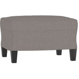  Fotelja s tabureom smeđesiva 60 cm od tkanine | shoptok.hr