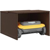  Garaža za robotsku kosilicu smeđa 86x90x52/57 cm od poliratana | Eponuda.com