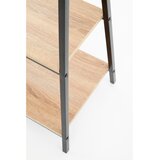  Polica za knjige NARVIK 148x34 cm crna/hrast sonoma | Eponuda.com