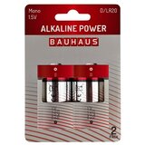 BAUHAUS Baterija Power LR20 (Mono D, 1,5 V, 2 kos) | Shoptok.si