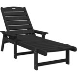  Ležaljka 2 pcs Crna 195,5 x 53 x 98,5 cm Polietilen | shoptok.hr