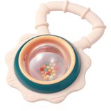 BabyOno Rattle With Teether 3m+ grizalo z ropotuljico Flower 1 kos | Shoptok.si