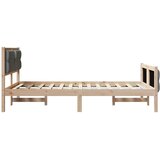  Konstrukcija postelje z vzglavjem Temno siva 120 x 200 cm, (5000084585) | Shoptok.si