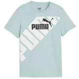 Puma Majica 'POWER' svetlo modra / črna / bela
