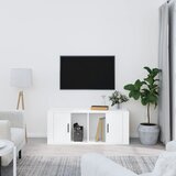 TV ormarić bijeli 100 x 35 x 40 cm od konstruiranog drva | shoptok.hr