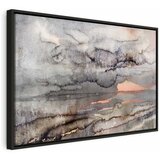  Slika - Connected Clouds (1 Part) Wide 120x80 U crnom drvenom okviru | shoptok.hr