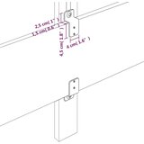 vidaXL Posteljno vzglavje 2 kosa modro 90x5x78/88 cm blago | Shoptok.si