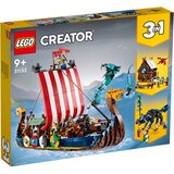Lego ® creator vikinška ladja in kača iz midgarda 31132 Cene