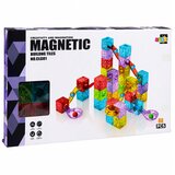 Magnetic Construction Blocks Panels Ball Track Colorful 60 pcs. Slike