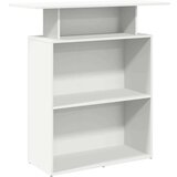 vidaXL sprejemna pisalna miza bela 100x40x104 cm inženirski les | Shoptok.si