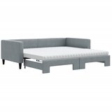  Dnevni krevet na razvlačenje svjetlosivi 100x200 cm od tkanine | shoptok.hr