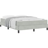 vidaXL Postelja z vzmetnico z vzmetnico Svetlo siva 140 x 220 cm blago, (5000126210) | Shoptok.si
