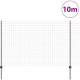 Euro ograda s postom 10 x 1,6 m Čelik premazan PVC-om Siva | shoptok.hr