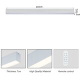  Brilagi - LED prigušiva stropno svetlo SLEEKLINE LED/40W/230V Wi-Fi Tuya srebrno + daljinski upravljač | Eponuda.com