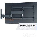 Vogels TVM 3645 schwarz TV-Wandhalterung 40-77", turn 180°, tilt 20° Vesa 600x400, max. 35 kg | Shoptok.si