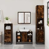  3-dijelni set kupaonskog namještaja boja hrasta drveni | shoptok.hr